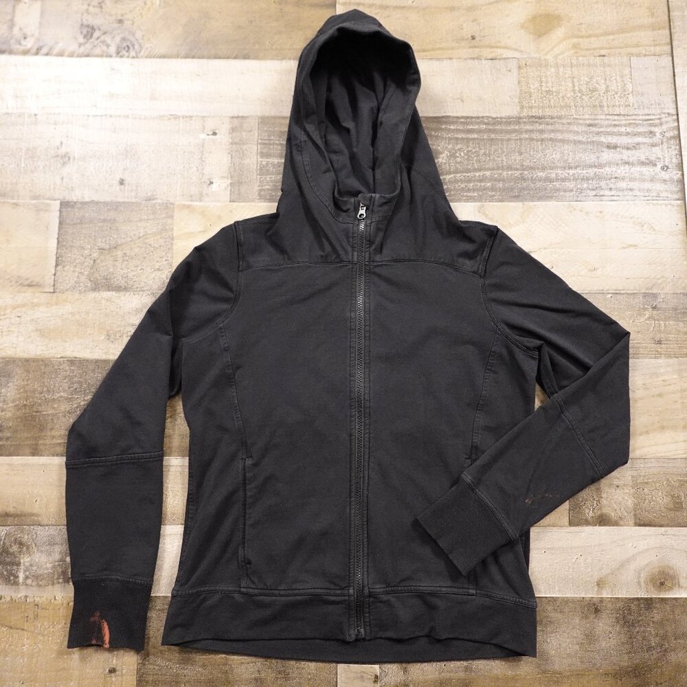 Lululemon Full-Zip Hoodie Jacket Women's 6 – Black (Thumbholes) Fair Condition